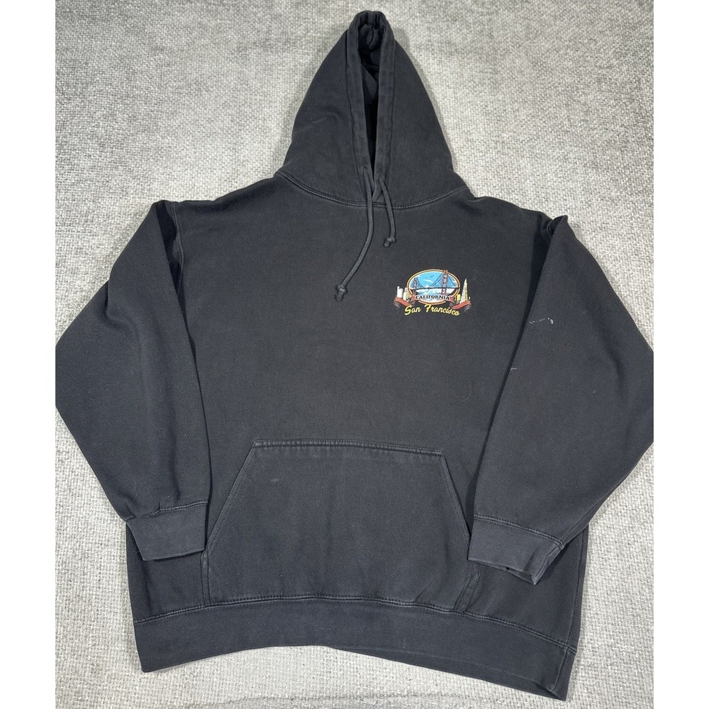 Brandy Melville John Galt New York Hoodie Sweatshirt OS Faded Stained Grunge